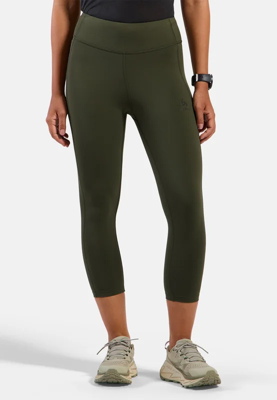 Odlo Women's Essential 7/8 Running Tights, XL, gray