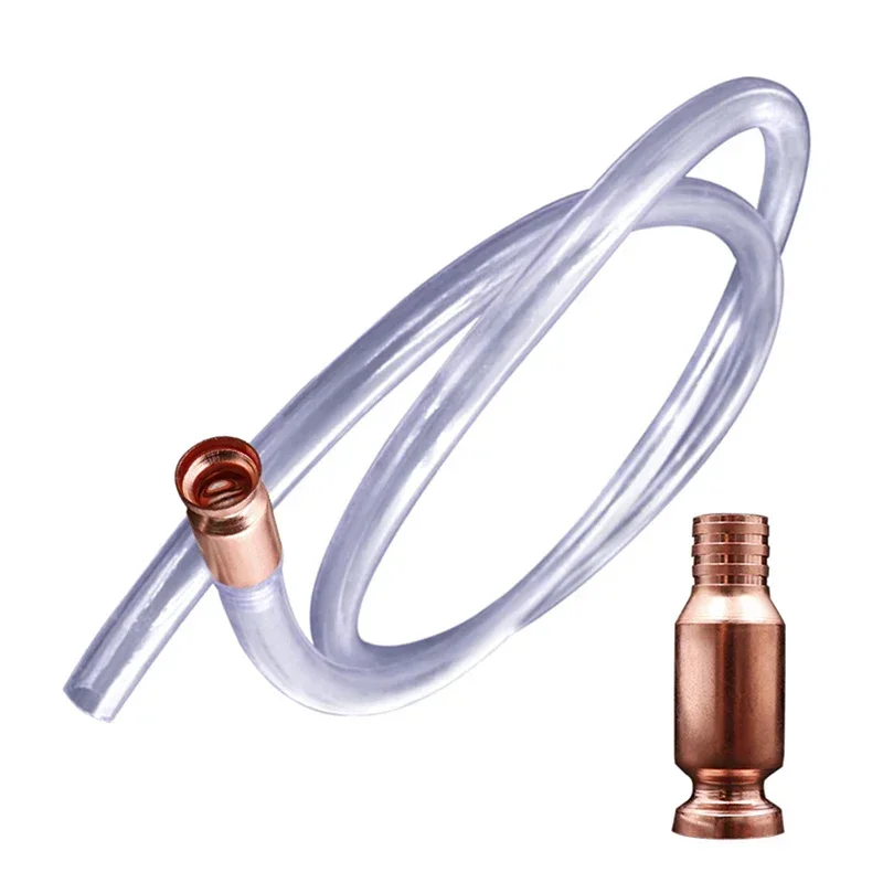 AliExpress - Rood Koper Sifon Tanken Gas Sifon Pomp Benzine Brandstof Water Shaker Sifon Veiligheid Zelfaanzuigende Slang Flexibele Sifon Connector