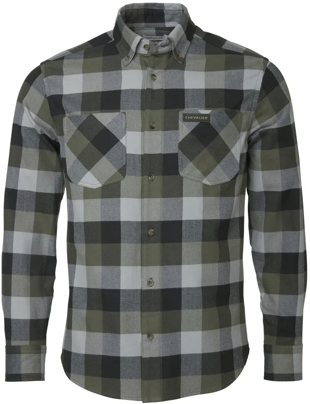 Chevalier Willow Flannel Shirt Men Green Checked