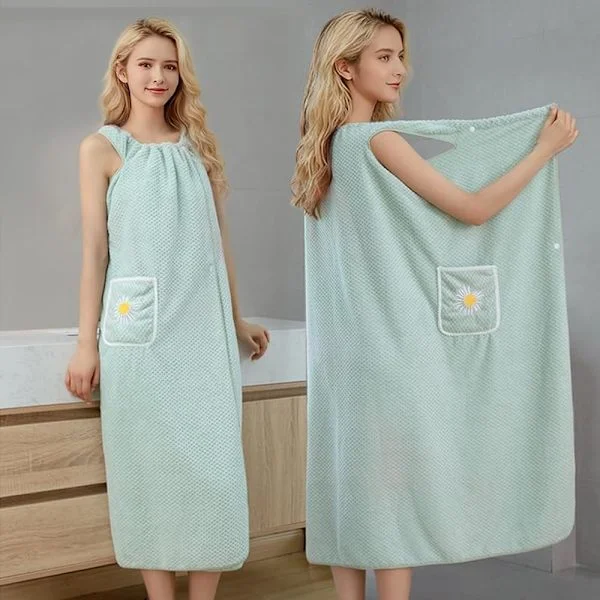 Svøbe Håndklæder Spa Håndklæder Kropsindpakninger Knæhøje Bruseposer Bløde Koral Fleece Håndklæder