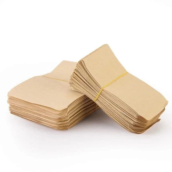 100 stycken fröpåsar tomma frökuvert tomma fröpapperspåsar bulk 6*10cm Beige 10*17cm