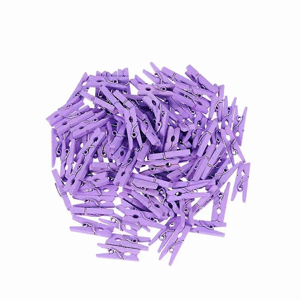 100 st Plast Klädnypor Vita Mini Klädnypor Svarta Kraftiga Tvättklämmor Mini Vita Klädnypor