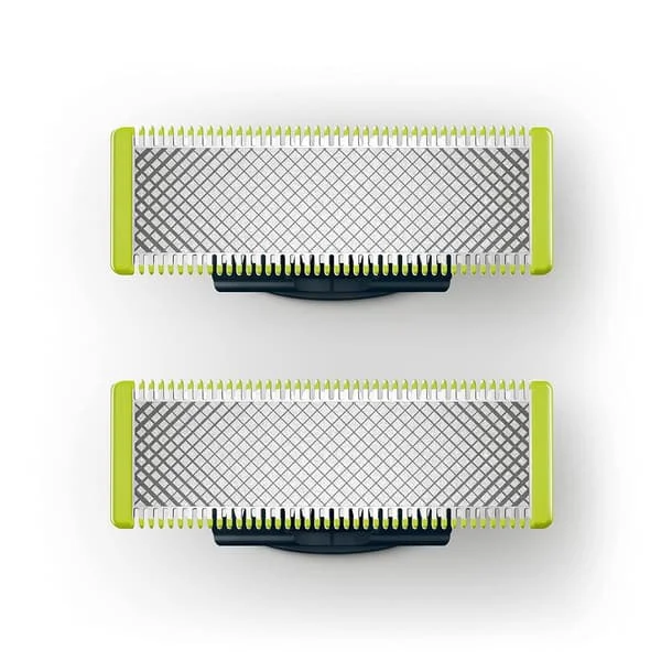 Philips OneBlade 2 Rustfri Stål Udskiftningsblade til Ansigt, Kompatible med Alle OneBlade Skægtrimmere