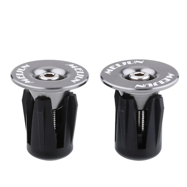 2 stk. Fargerike Aluminium Sykkel Styret Bar Grep Endepropper (Tan)