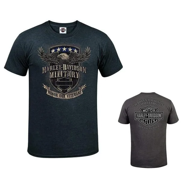 T-paita Harley-Davidson Moottoripyörä Miehet Kesä Rento Lyhythihainen Toppi Tee D D D