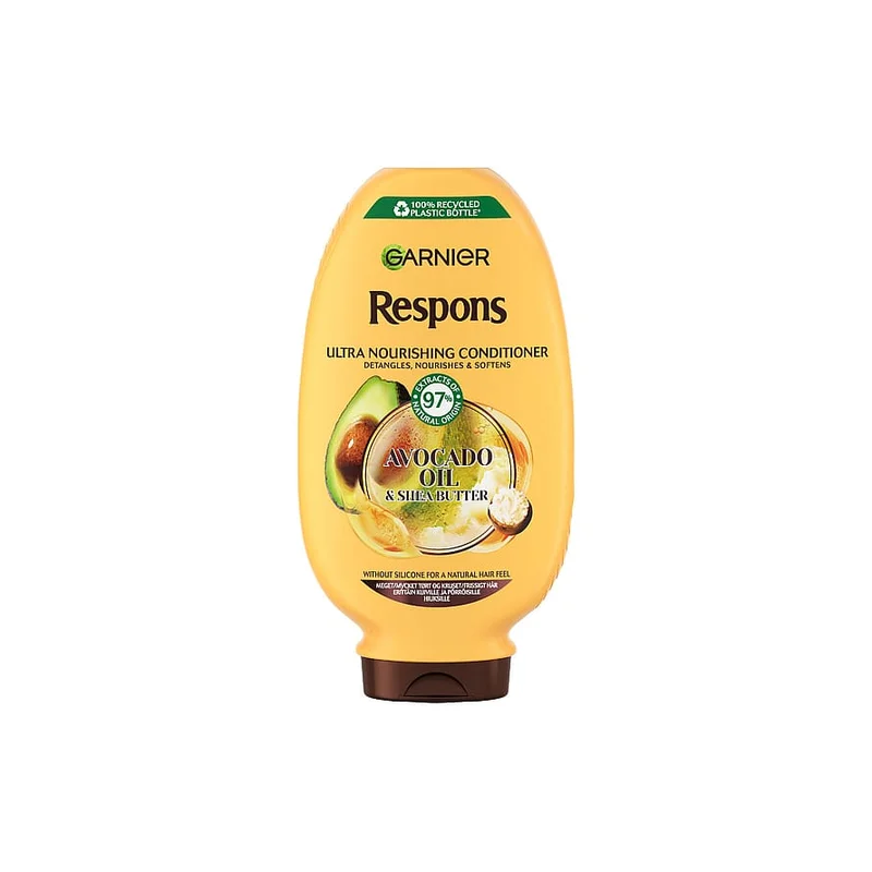 Garnier Respons Avocado Oil & Shea Butter Conditioner 400 ml, Hår, Shampoo & Hårpleje, Balsam