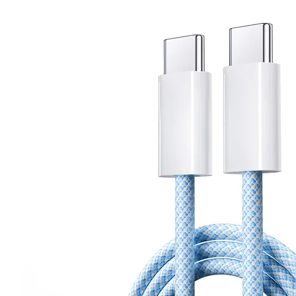 2023 Original USB C-kabel för iPhone 15 Pro Max iPad PD 65W 45W 25W Turboladdningskabel Typ C Snabbladdare för Samsung S23 S22 Blå