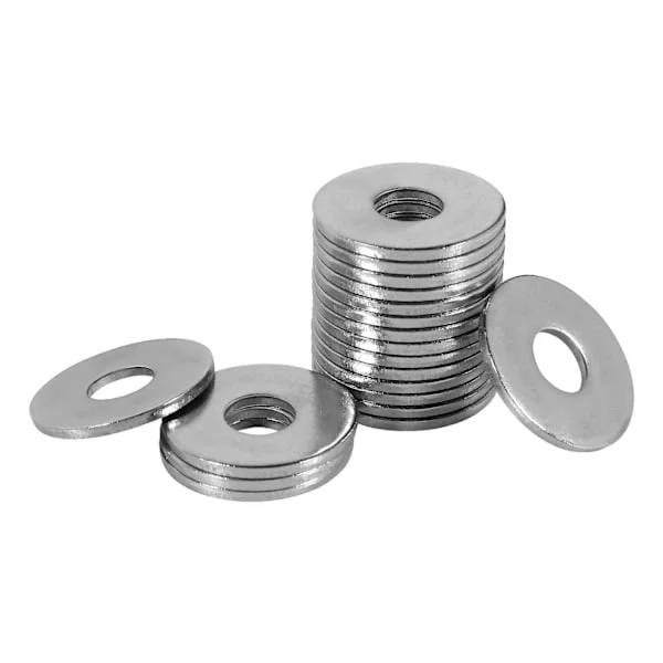 M4 Metallbrickor, M4 x 12mm Rostfri Stålbricka, 100 st Platta Brickor, 304 Rostfritt Stål Bricka, Penny Brickor för Skruvar och Muttrar