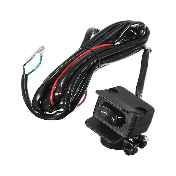 12V vinsj vippebryter med monteringsbrakett og kontrollkabelsett for ATV Utv Cisea elektrisk vinsj