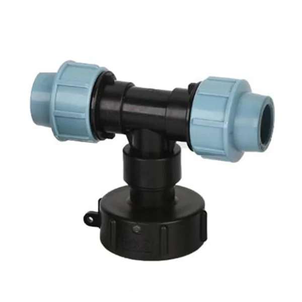 IBC Tank Vattenrör Anslutning Trädgård Gräsmatta Slang Adapter Hem Kran Beslag Verktyg 25mm, T-adapter