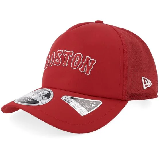 New Era - MLB Red trucker Czapka Z Daszkiem - Boston Red Sox 9FORTY Mesh Apex A-Frame Trucker @ Hatstore