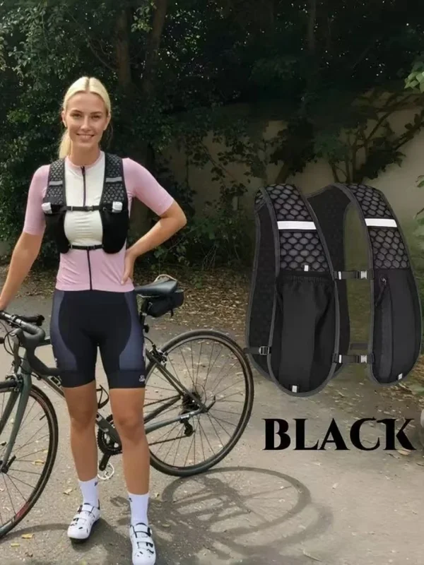 AliExpress - Laufweste für Damen und Herren, Verstellbarer Brustgurt Lauf-Hydrationsweste Leichter Reflektierender Hydrations-Rucksack für Marathon