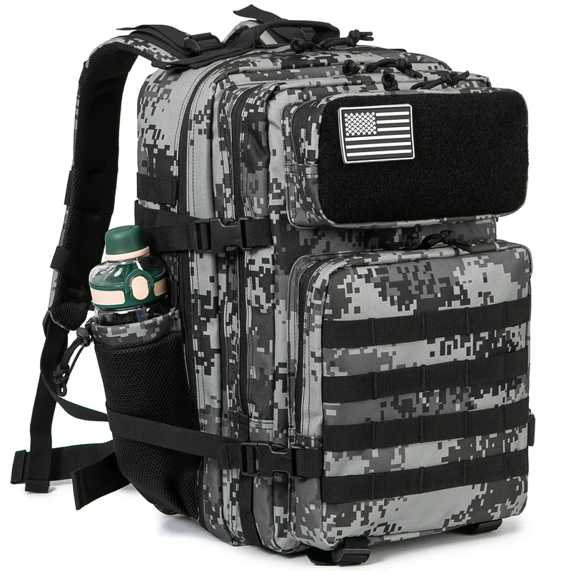 AliExpress - 45L Tactische Rugzak Survival Tas Jacht MOLLE Rugzak GYM Voor Mannen EDC Outdoor Wandelen Rugzak Heks Fles Houder