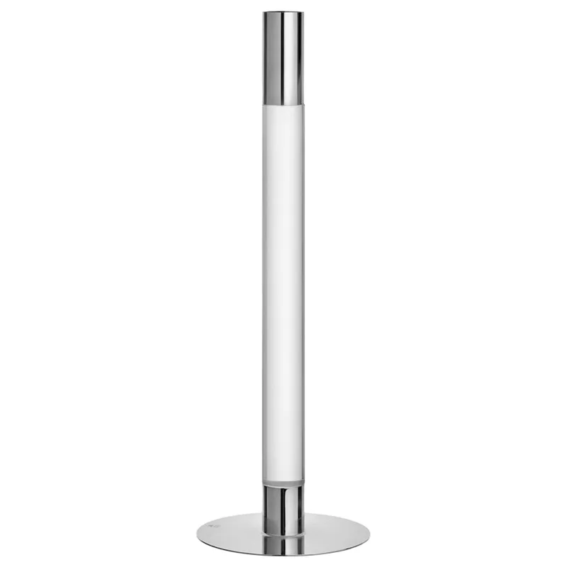 Orrefors Lumiere Lysestake 32 cm, sølv/metall' - 'Glass, sølv
