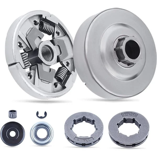 Clutch Drum Sprocket Kit for Stihl 024AV 026 PRO MS240 MS260 MS260C MS261C Chainsaw with Washer E-Clip Worm Gear Washer Replacement Parts for 112 1160