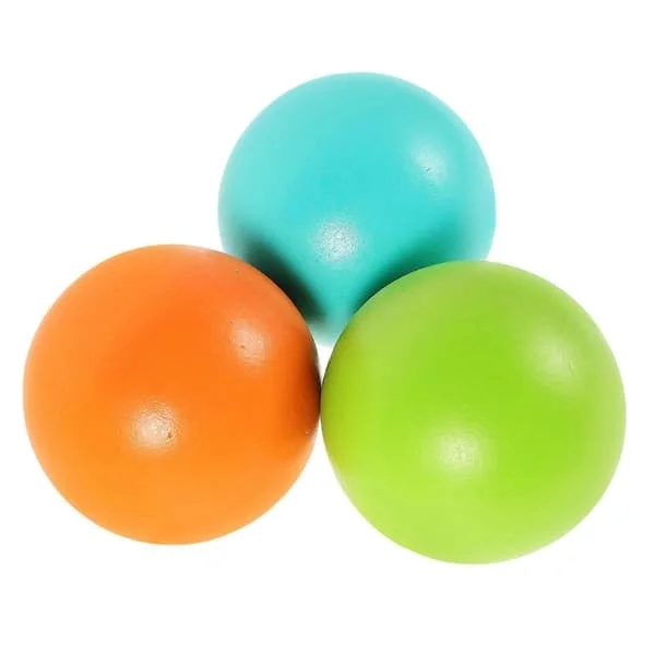 3 st Träkrocketklot 7 cm Ersättningskrocketspelboll Roliga sportbollar för familj, vänner, barn, vuxna, utomhusspel på gräsmattan
