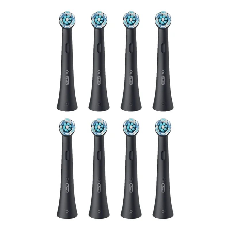 Oral-B iO Ultimate Cleaning 8-pack - Svart / Harjanpäitä Oral-B iO / Varapäät Oral-B iO:lle /