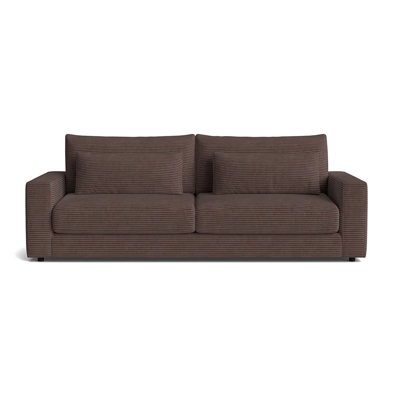 Sevilla 3 personers sofa - Lincoln Brun - 238x108x85 - Sofa, 3 personers sofa