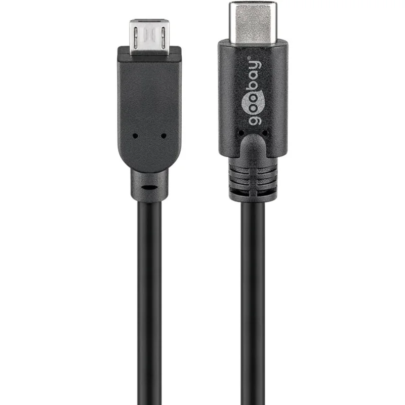 Goobay USB-C-MicroUSB-kaapeli OTG 2.5W 1m