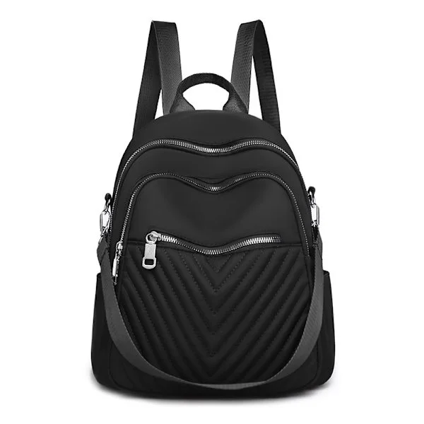 Backpack Women Shoulder Bag 2 in 1 Nylon School Bag Small Anti-Theft Backpack For School Travel Casual Hiking Work
