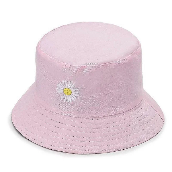 Dame Bucket Hats - Print Bucket Hat Sommer Fiskerhat Bomuld Vendbar Solhat Strandhat til Kvinder Mænd Teenagere