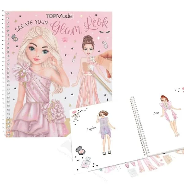 Leksaker Top Model Topmodel Pysselbok Create Your Glam Look