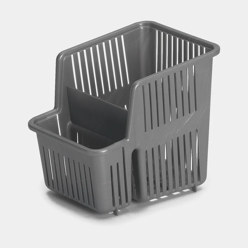 Bestickkorg Nordiska Plast, grå, 165 x 123 x 150 mm