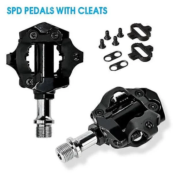 Sykkelpedaler Sklisikre SPD-pedaler MTB Sykkelsko Klamper Høykvalitets Aluminium Terrengsykkel Sko Spd Clip for Shimano