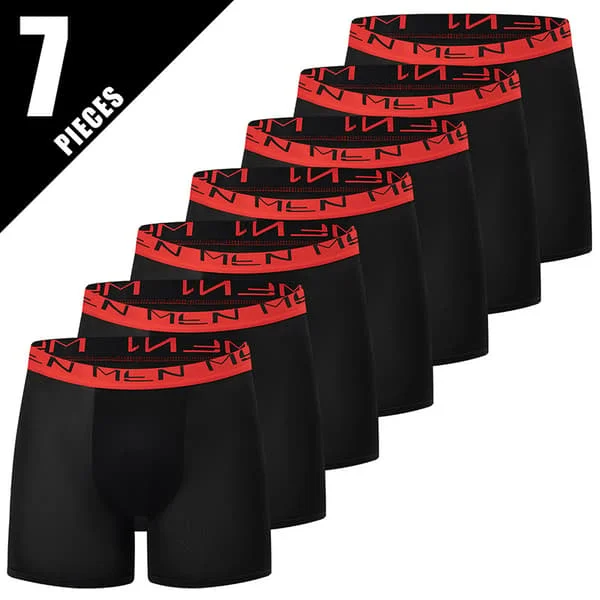 Men's Underwear 7-pack Boxer Briefs Breathable Fabric, Multicolor, Regular Size, Comfortable Sport-friendly for Gym Sport YY-7PCS-MEN