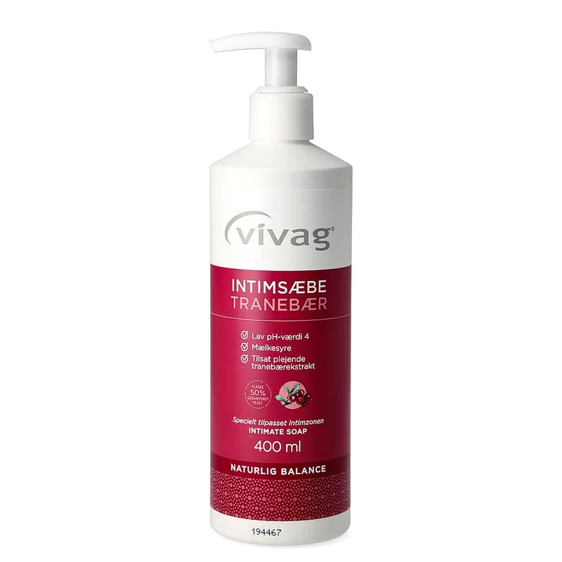 Vivag Intimsæbe med Tranebær 400 ml, Medicin & Pleje, Intimpleje, Intimvask