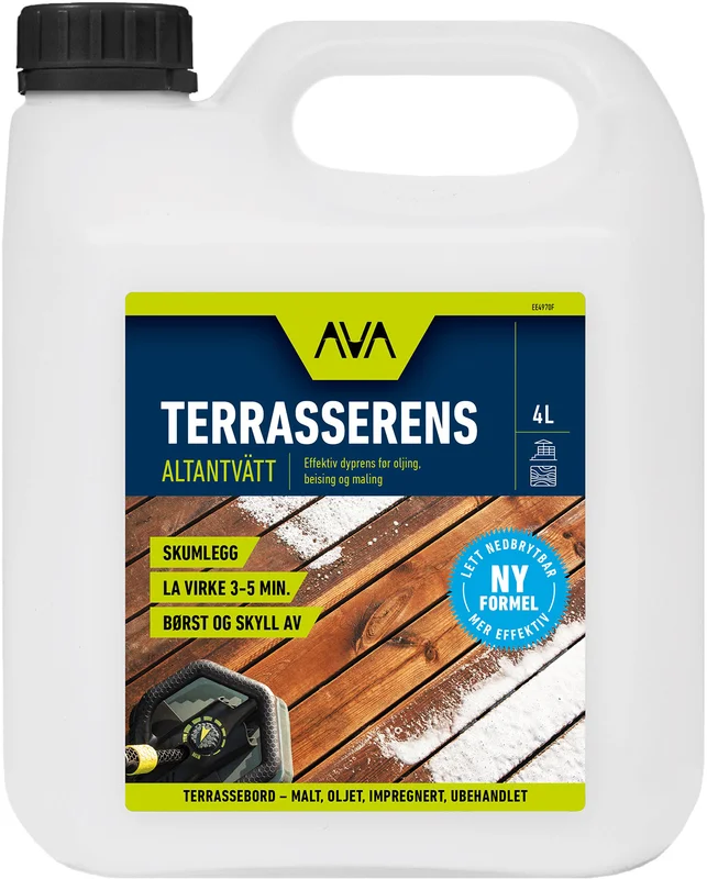 AVA Terrasserens 4L - Effektiv och skonsam terrassrengöring