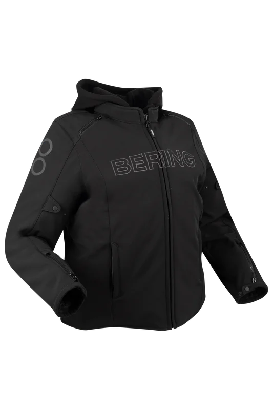 Bering Davis Qs MC-Jacka Dam Svart 4XL Plus
