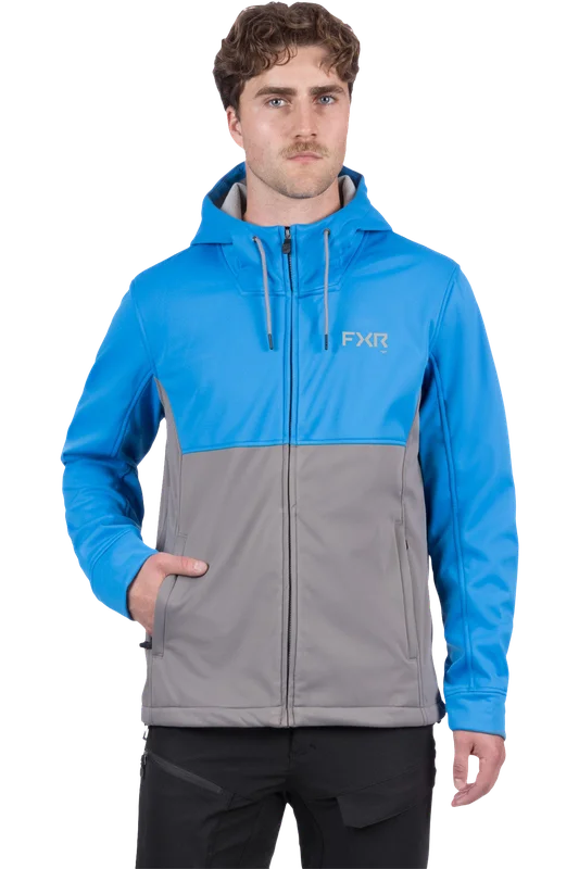 FXR Hydrogen Softshell Jacket MX/Enduro Softshell Jacket Blue/Grey S