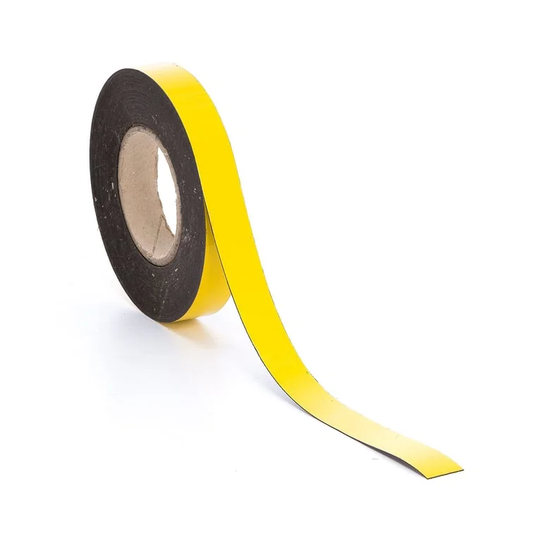Magnetic tape, 25 mm x 20 m, yellow