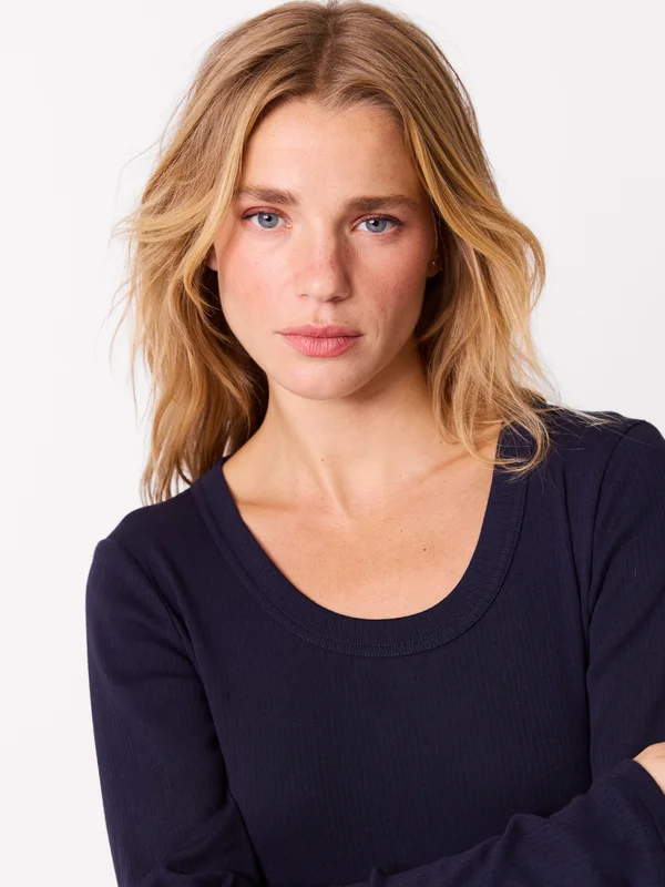 MATCH - Sinda topp - Jean Paul - Str. L - Dame - Gensere & Cardigans - Blå - 100% cotton