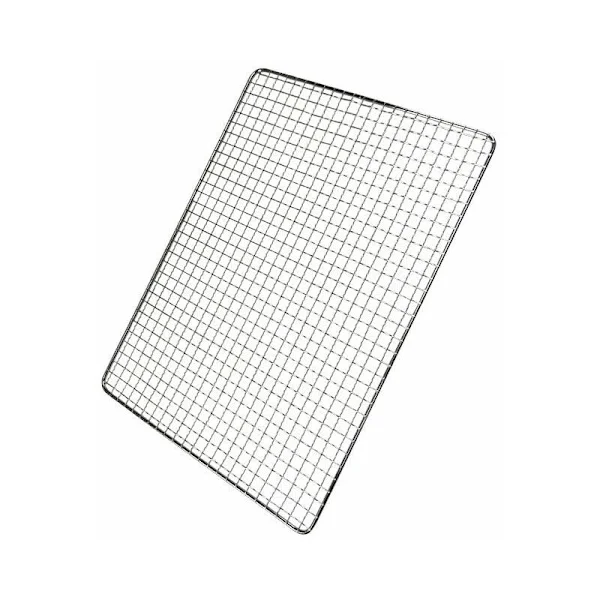 Rustfritt stål grill for camping, grill, piknik 40X25cm Fontainebleau Silver