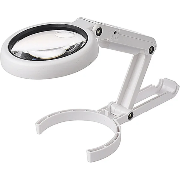 Forstørrelsesglas bordlampe, 5x/11x foldbart forstørrelseslys, USB-drevet, udstyret med 8 LED-lys, arbejdsbord forstørrelsesglas