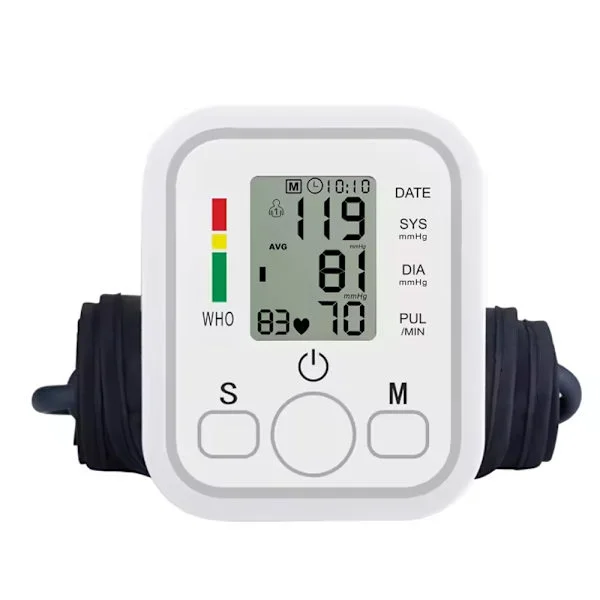 Digital Arm Blodtryksmåler, Måling af Blodtryk og Puls, med 22-36cm Manchet, 2X99 Hukommelse Egnet til Hjemmebrug