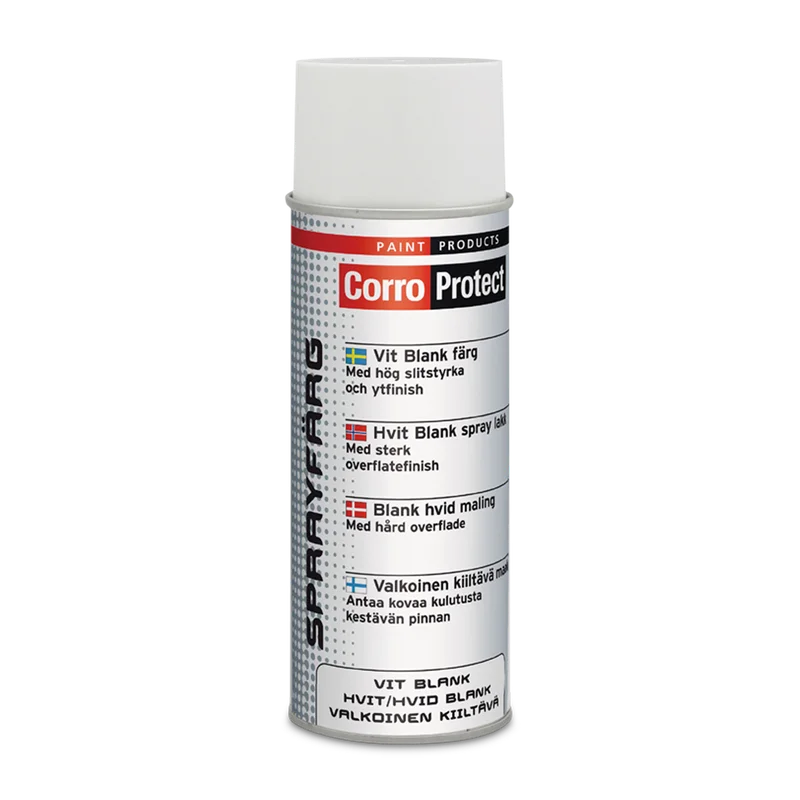Spraymaling CorroProtect 400ml, Hvid