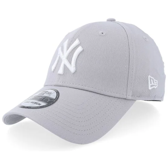New Era - New York Yankees 39Thirty Grey/White Stretch Fit Flexfit Grey Cap - MLB @ Hatstore