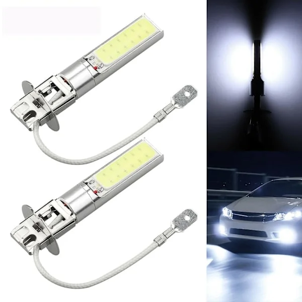 2 kpl H3 Himmennettävät/lisävalot Cree LED-polttimot 6000k Kirkkaan valkoinen 10w 6000lm