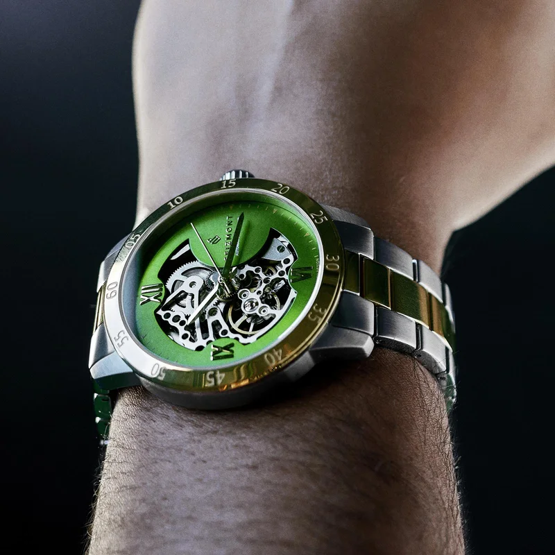 Dante II | Limited Edition Gold-tone & Silver-tone Skeleton Watch for Men - Skeleton watches