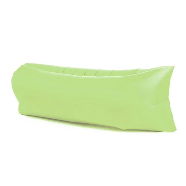 Grön luft soffa uppblåsbar vilstol lat stol utomhus sova camping strand bärbar Z47594