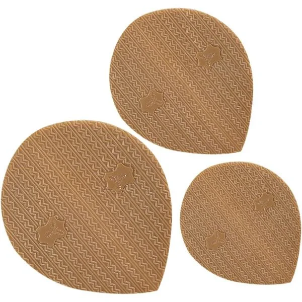 Halkfria skosulskydd 3-pack Hälreparationskuddar för sneakers och läderskor Halkskyddslappar Beige Färgskydd -