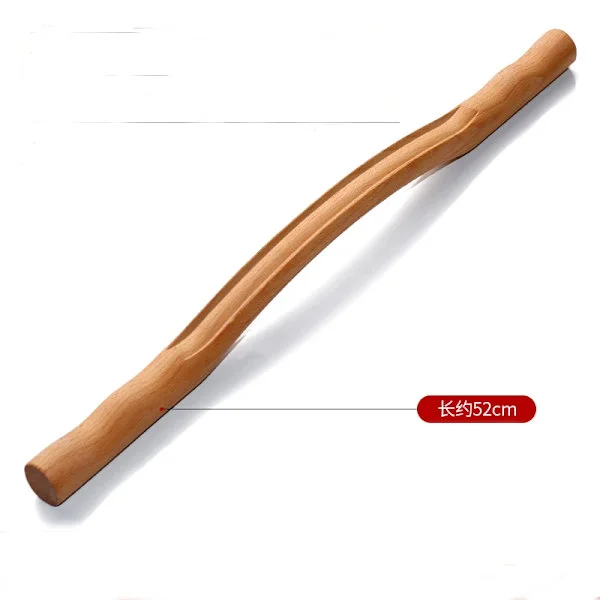 Ny Naturlig Træ Bambus Gua Sha Stav til Nakke Skulder Ryg Massage Skrabeterapi SPA Skønhedssalon Rullende Stålstænger