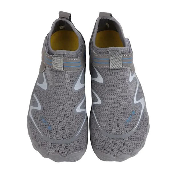 Men's Water Sports Shoes Barefoot Quick-Drying Slip-On Beach Tennis Waterproof Outdoor Hiking Grey Size 44