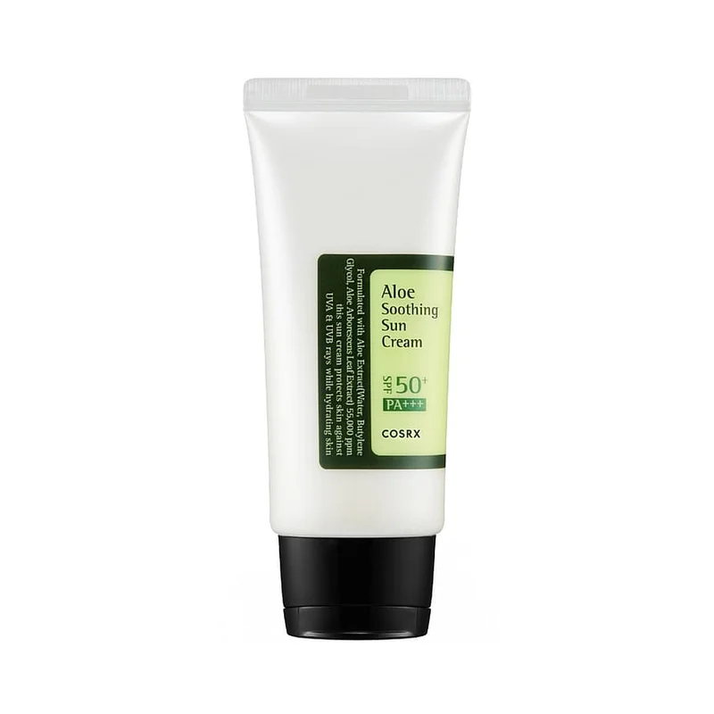 COSRX Aloe Soothing Sun Cream SPF50+ PA+++ 50 ml, Hudpleje, Solcreme, Solcreme Til Ansigtet
