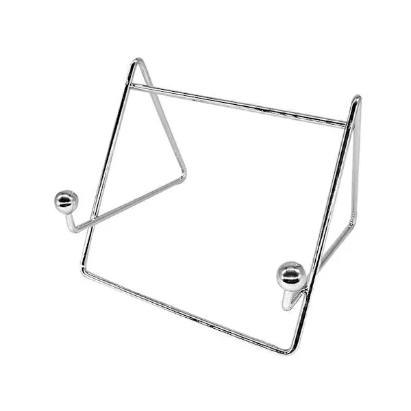 Rostfritt Stål Upprätt Receptbok Ställ Kök Display Rack Silver Kokbokshållare Multifunktionell Tidningshylla Utrymmesbesparande Praktiskt Kök