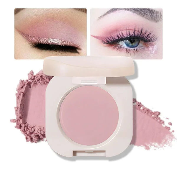 Øjenskyggepalet, Multikrom Iridescent Makeup Sæt, Holografisk Monokrom Creme Øjenskygge til Grønne og Blå Øjne 02# Mat Nude Pink