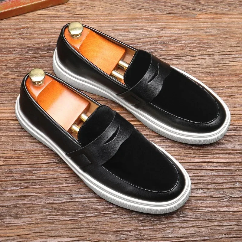AliExpress - Mocasines-Mocassins d'été en cuir suédé pour homme, chaussures de marche plates, baskets marron, marque de haute qualité, grande taille 